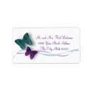 Search for purple ribbon return address labels Butterfly