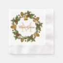 Search for vintage christmas napkins Wreath