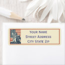 Search for statue of liberty return address labels 4th of july