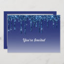 Search for blue drip invitations Elegant