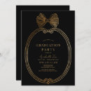 Search for vintage frame graduation invitations Gold