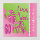 Search for look whos sixty invitations Typography