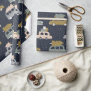 Search for car christmas wrapping paper Rustic