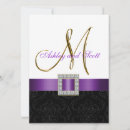 Search for monogram 7x5 invitations Gold