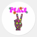 Search for pink peace symbol stickers Hippie