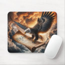 Search for bald eagle mousepads Flying