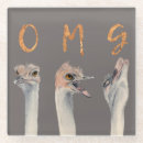 Search for ostrich coasters Funny