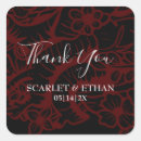 Search for black and red wedding stickers Elegant