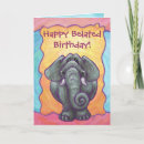 Search for kids belated birthday cards Animals