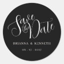 Search for black save the date stickers Calligraphy
