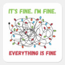 Search for funny christmas stickers Everything is fine