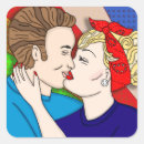 Search for couple kiss stickers Red
