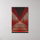 Search for optical illusion canvas prints Red