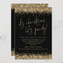 Search for black and gold christmas invitations Sparkle