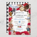 Search for late birthday invitations Mad hatter