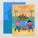 Search for treasure birthday invitations Pirate birthday party