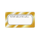 Search for birthday address stickers Gold