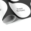 Search for black and white polka dot wrapping paper Birthday