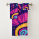 Search for colorful bath towels Flowers