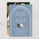 Search for dusty blue and blush wedding invitations Minimalist