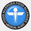 Search for medical allergy stickers Food