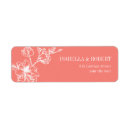Search for coral return address labels Contemporary