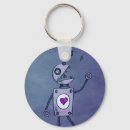 Search for cartoon robot key rings Retro
