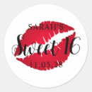 Search for red lipstick stickers Glam