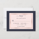 Search for navy and rose gold rsvp cards Simple