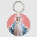 Search for religous rounded key rings Catholic
