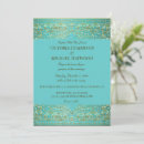 Search for aqua and gold on wedding invitations Trendy