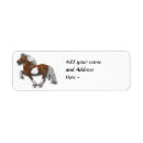 Search for pinto horse return address labels Pony