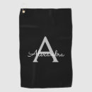 Search for monogrammed golf towels Girly