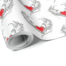 Search for angel wings wrapping paper Heart
