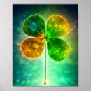 Search for four leaf clovers art St patrick