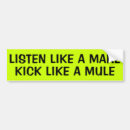 Search for mules bumper stickers Farm