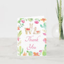 Search for llama thank you cards Pink