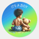 Search for african american baby boy stickers Watercolor