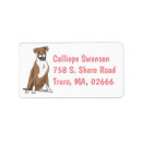 Search for rescue dog return address labels Puppy