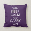 Search for keep calm and carry on cushions Crown