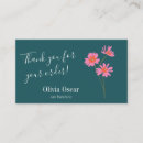 Search for thank you for your order business cards Boho