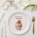 Search for cupcake plates Strawberry