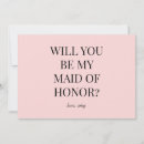 Search for maid of honor invitations Handwritten calligraphy