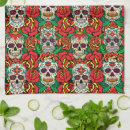 Search for sugar skull tea towels Colourful