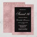 Search for rose gold sweet 16 invitations Sparkly