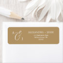 Search for romantic save the date return address labels Modern monogrammed bridal shower