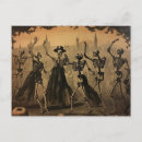 Search for dancing skeletons postcards Vintage