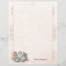 Search for pretty lined stationery paper Floral