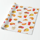 Search for fast junk food wrapping paper Pizza