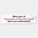Search for separation church state bumper stickers Religion